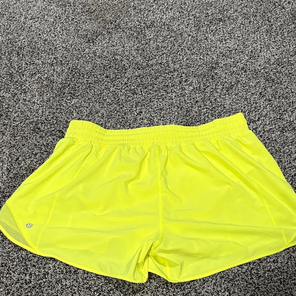lululemon athletica Women's Neon Yellow Hotty Hot Shorts